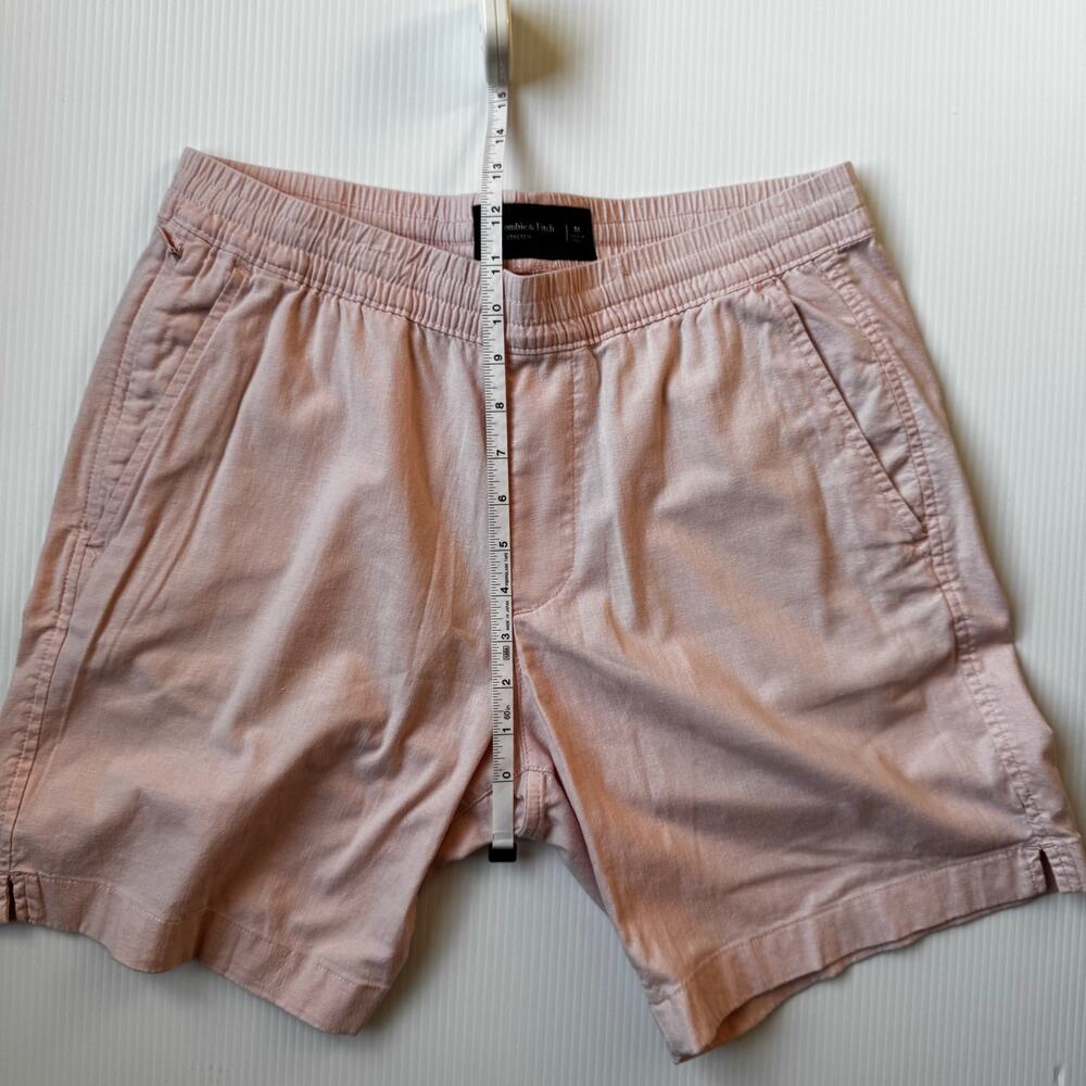 Abercrombie Linen Cotton Shorts Mens Medium Coastal Euro Vacation Cruise Pockets - Picture 8 of 14